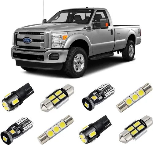 Vista 8 de Kit de luces LED interiores azules para Ford F250 F350 F450 F550 F-Series Super Duty Trucks 1999-2016, paquete de bombillas LED interiores