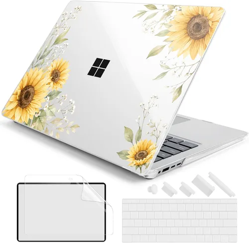 Vista 30 de Batianda Funda para portátil Microsoft Surface de 15 pulgadas para negocios 8ª edición 2026 y Surface Laptop 7 2024, carcasa protectora delgada