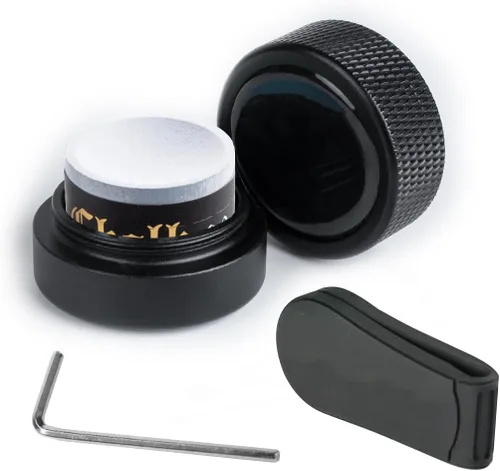 Vista 33 de TAOM - Soporte para tiza de billar, herramienta práctica redonda, accesorios de billar, mini estuche magnético para punta de tiza, contenedor
