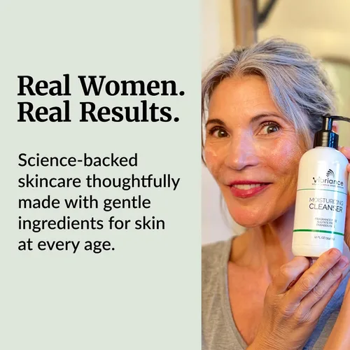 Vista 6 de Vibriance Limpiador hidratante, lavado facial de aceite a espuma con niacinamida, manteca de karité para pieles maduras, limpiador facial suave