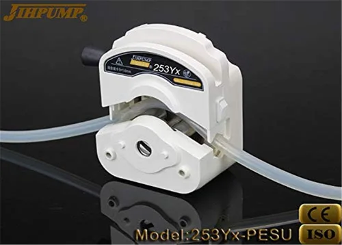 Vista 3 de Bomba peristáltica de alto flujo de 0.0-101.4 fl oz/min con motor paso a paso 24v bajo ruido, fácil montaje rápido carga tubo, programable