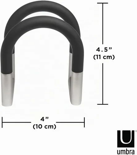 Vista 3 de Umbra servilletero giratorio Metal, spring mechanism, adjustable arms, space saving storage, modern design, easy to use, recycled plastic