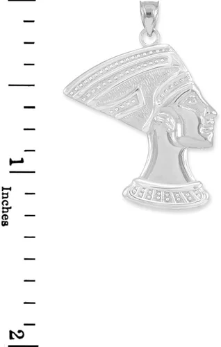 Vista 2 de Colgante de plata de ley 925 con diseño de reina egipcia