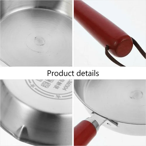 Vista 4 de SHOWERORO Sartén para casa de muñecas, mini sartén para huevos, mini muebles de casa, accesorios de cabina de fotos para bricolaje, accesorios