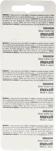 Vista 2 de Maxell SR626SW 377 - Batería de reloj de óxido de plata, paquete de 5
