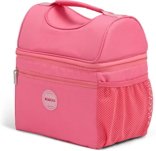 Vista 24 de Igloo Gripper - Bolsa enfriadora de lados suaves Enfriador de almuerzo aislado de doble compartimento