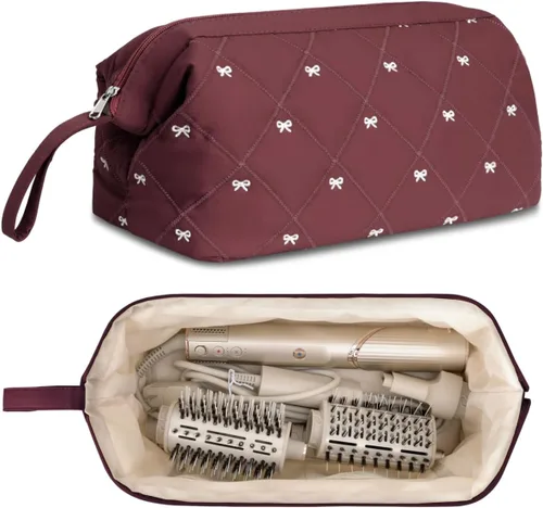 Vista 13 de Bolsa de viaje acolchada para herramientas para el cabello Shark Flor azul