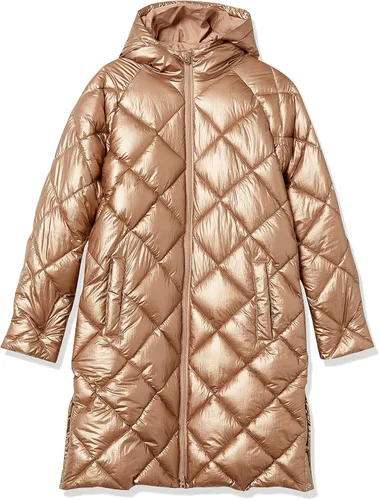 Vista 5 de Tienda Essentials Abrigo acolchado de diamante pesado hasta la rodilla para mujer