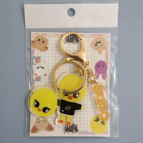 Vista 2 de KPOP Stray Kids SKZOO Llavero + Cordón para niños callejeros