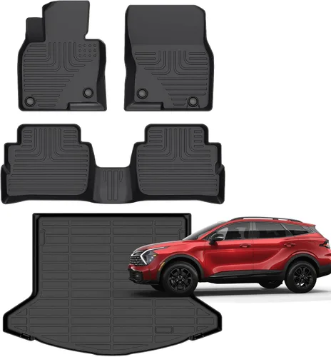 Vista 13 de Alfombrillas para Jeep Compass 2007-2016/2007-2016 Jeep Patriot/Dodge Caliber 2007-2012 para todo tipo de clima con forro de carga para automóvil