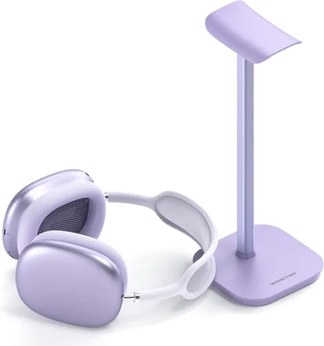 Vista 10 de Soporte para Auriculares, Soporte para Auriculares de Escritorio con Base Pesada, Soporte de Escritorio para Auriculares de Aluminio para Gaming