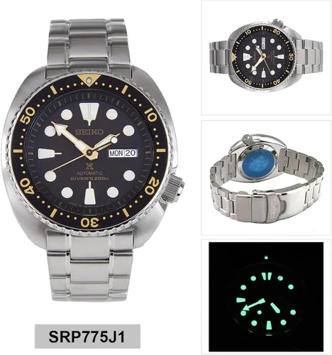 Vista 2 de Reloj Seiko para hombre Prospex Diver analógico Sport automático JAPÓN (importado) SRP775J1