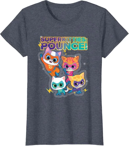 Vista 53 de Disney Junior SuperKitties Pounce! Camiseta de equipo completo, talla S