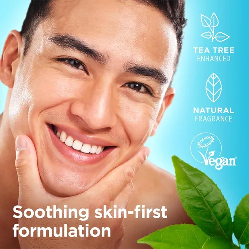 Vista 3 de King of Shaves Advanced Sensitive Sérum de afeitado para hombres Clear No Foam Shave Gel Suero híbrido, ayuda a reducir las quemaduras de afeitar