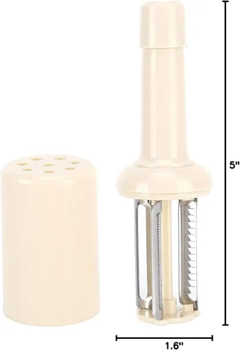 Vista 10 de Pelador de verduras para cocina, peladores de frutas en forma de botella para manzanas, zanahorias y papas, herramienta de pelado de cocina (beige)