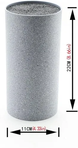 Vista 2 de Soporte universal para cuchillos con inserto de nailon de alta calidad, soporte para utensilios de cocina, perfecto para cuchillos de cerámica