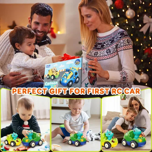 Vista 9 de Pup Go Auto RC de dinosaurio para niños de 18 meses + con 2 muñecas Coche Dino Verde Oscuro (49 Mhz)