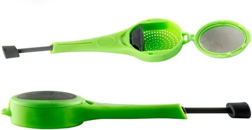 Vista 2 de Colador de té reutilizable bolsa infusor filtro difusor hoja de té suelta silicona café multifunción herramienta de cocina sabor té