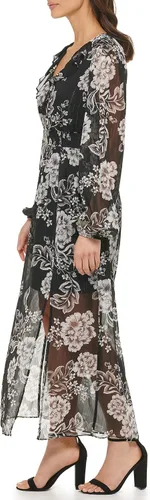 Vista 3 de GUESS Vestido estampado floral de gasa para mujer
