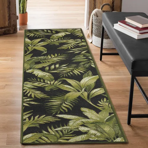 Vista 90 de Liora Manne Marina - Alfombra de área duradera de mezcla sintética tejida a máquina para interiores/exteriores - Gráfico contemporáneo océano global