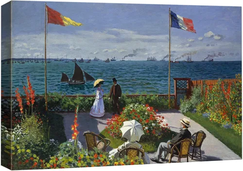 Vista 28 de wall26 Vista de Vetheuil por Claude Monet - Arte moderno impresionista - Arte en lienzo para el hogar, 24 x 36 pulgadas 40. Vista de Vetheuil