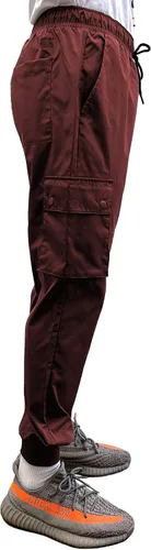 Vista 2 de Southpole Men's Basic Active Cargo Jogger Pants, Fleece & Tech Woven Nylon