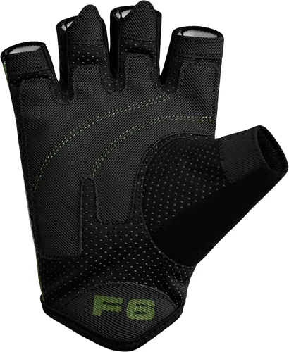 Vista 8 de RDX Guantes de levantamiento de pesas para gimnasio, entrenamiento de fitness, palma acolchada antideslizante, equipo de entrenamiento de fuerza