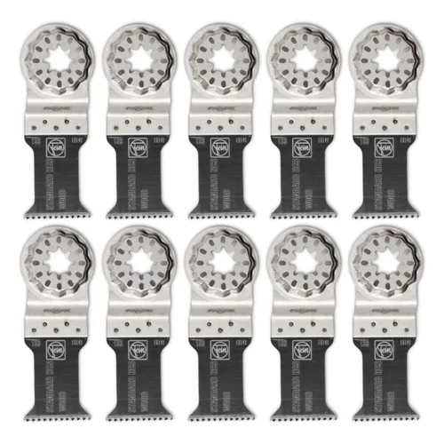Vista 8 de Fein Starlock 63502133260 - Hoja de sierra estándar E-Cut - Corte de precisión para madera, paneles de yeso y plásticos con dientes fijados, ancho