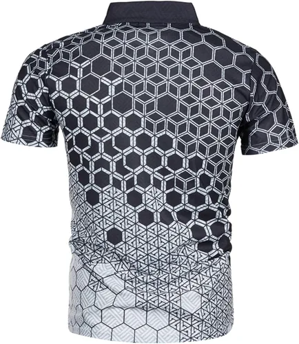 Vista 5 de Conjunto deportivo de 2 piezas para hombre, conjunto de tops y pantalones cortos, conjuntos de moda a rayas, traje deportivo casual de manga corta