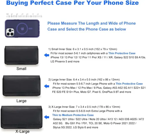 Vista 4 de Funda de teléfono para iPhone 17, 17 Pro, 16, 16e 16 Pro, 15, 15 Pro, 14 13 Pro 12 Pro, Galaxy S26 S25 S24 S23 S22 S21 A10e - Funda de piel