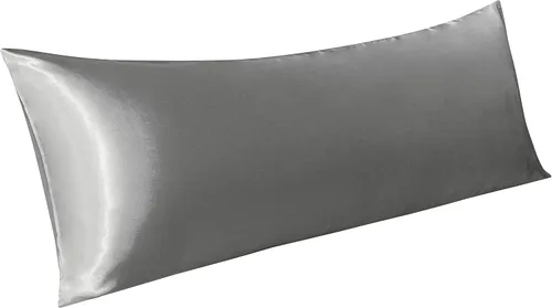 Vista 34 de BEDSUM Paquete de 2 fundas de almohada de satén de seda King para cabello y piel, suaves y lujosas, fundas de almohada con cierre de sobre, 20 x 36