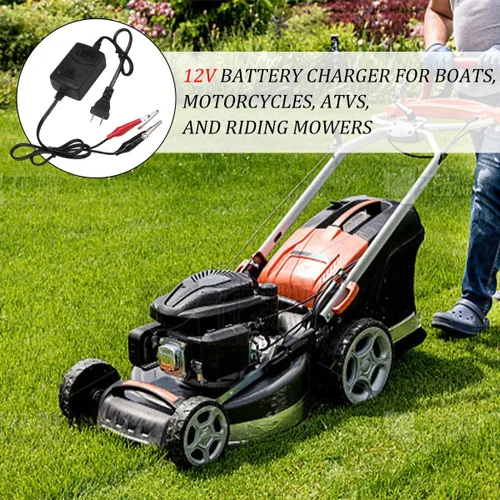 Vista 3 de Cargador de batería de plomo ácido sellado para automóvil, 12 V, 1300 mA, mantenedor de carga automática de goteo con protección contra