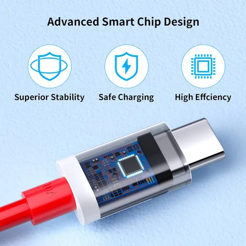 Vista 4 de COOYA Cable de carga USB C de 80 W para carga súper vooc para OnePlus 15 13 12, 10A USB A a USB C cable de carga para OnePlus 7 Pro 8 7T, tipo C