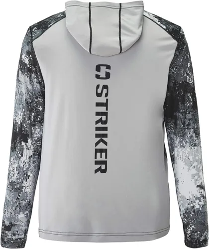 Vista 12 de Striker LoTide - Sudadera con capucha de pesca ultraligera y resistente a las manchas para hombre con protección UPF 50+, informal, con paño