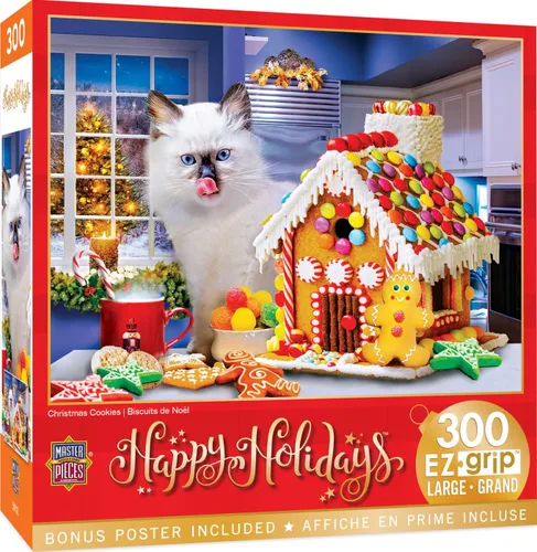 Vista 9 de MasterPieces Rompecabezas de Navidad EZ Grip de 300 piezas - Away in a Manger - 18 x 24 pulgadas