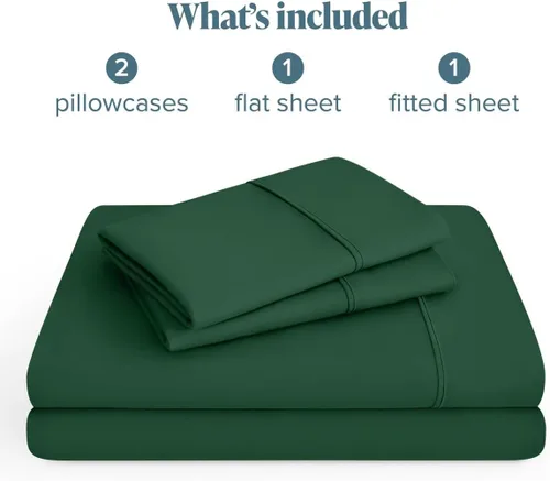 Vista 172 de Bare Home Sheet Set 1800 Ultra-Soft with 2 Pillowcases (Twin XL, Dark Blue)