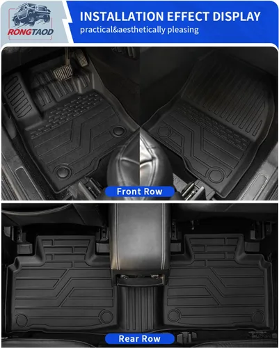 Vista 3 de Rongtaod Alfombrillas Compatibles con Ford Edge 2015-2024 de 5 Asientos (No Compatible con SEL) Alfombrilla de Carga, Forro para Maletero, Protector