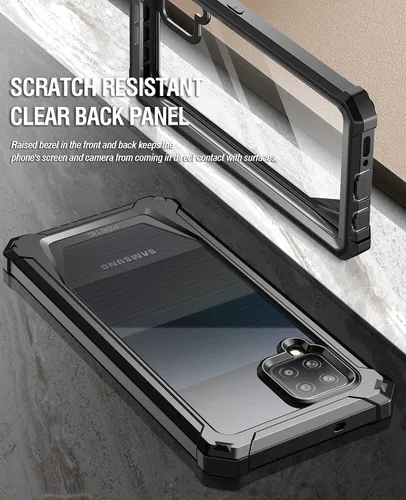 Vista 4 de Poetic Guardian - Funda diseñada para Samsung Galaxy A42 5G, protector de pantalla integrado que funciona con identificación de huellas dactilares