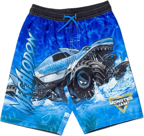 Vista 3 de Monster Jam Conjunto de traje de baño y camiseta de protección UPF 50+ de 2