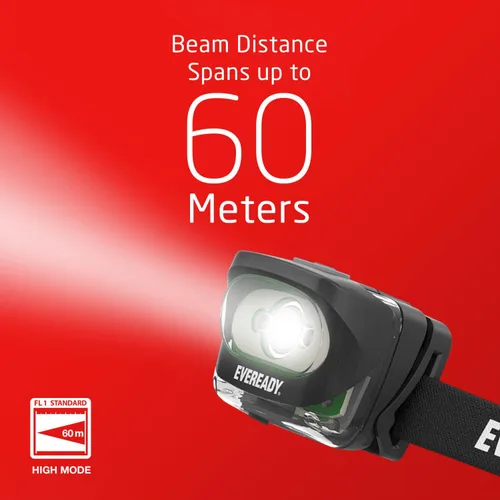 Vista 8 de Eveready Linterna frontal recargable LED, faro resistente al agua para exteriores, camping y luz de trabajo mecánico