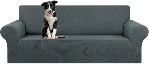 Vista 69 de KEKUOU Funda elástica para sofá biplaza, funda de sofá para sofá de 2 cojines (55-78 pulgadas), protector de muebles con parte inferior elástica