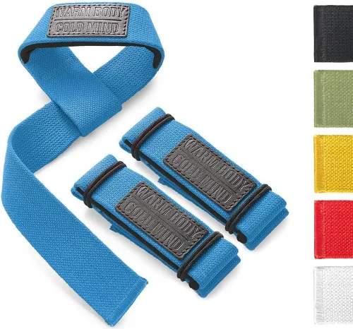 Vista 9 de WARM BODY COLD MIND Lasso - Muñequeras de levantamiento para entrenamiento cruzado, clasificadas en 770 libras, vendas de mano para levantamiento