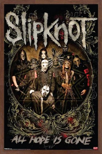 Vista 16 de Trends International Slipknot - Póster de pared de Hope Is Gone, 14.725 x 22.375 pulgadas, versión enmarcada de madera de granero