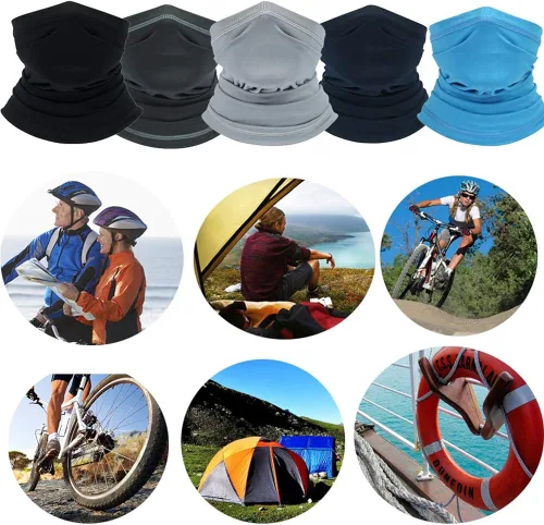 Vista 3 de Uherebuy - Cubrecuello transpirable para ciclismo, senderismo, pesca y actividades al aire libre