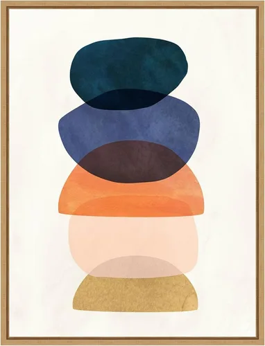 Vista 8 de Amanti Art Lienzo enmarcado para pared, 24 x 18 pulgadas, Mod Pods I de Victoria Borges, lienzo enmarcado para pared, obras de arte abstractas