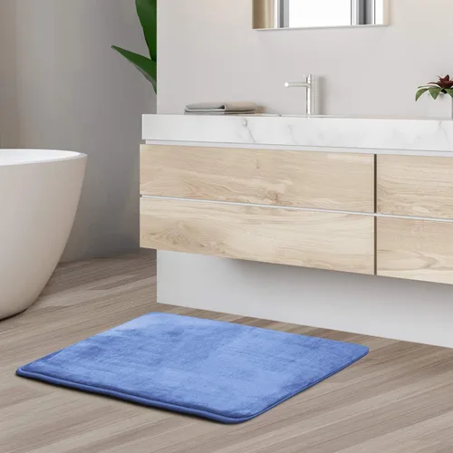 Vista 103 de Clara Clark Alfombra de Baño 24" x 17" - Alfombras de Baño, Tapete de Baño de Espuma Viscoelástica, Afelpado, Acogedor, Ultra Suave, Antideslizante