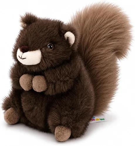 Vista 8 de Juguete de peluche suave de ratón sentado, azul