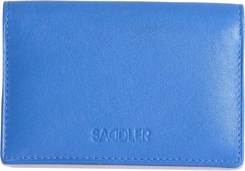Vista 2 de SADDLER Lujoso tarjetero delgado de cuero para mujer, tarjetero de negocios, tarjetero para tarjetas de presentación, cartera para tarjetas