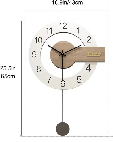 Vista 2 de Relojes de pared modernos silenciosos que funcionan con pilas, reloj decorativo con números grandes, relojes de pared para el hogar, cocina, sala