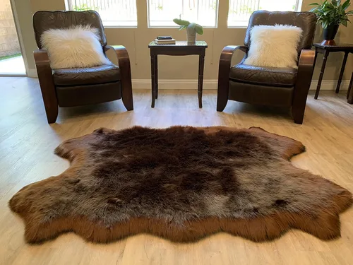 Vista 87 de LAMBZY Alfombra de pelo de oveja sintética, hipoalergénica, súper suave, sedosa para sala de estar, habitación de los niños, sofá